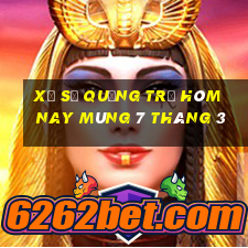 xổ số quảng trị hôm nay mùng 7 tháng 3