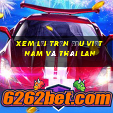 xem lại trận đấu việt nam và thái lan