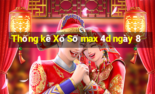 Thống kê Xổ Số max 4d ngày 8