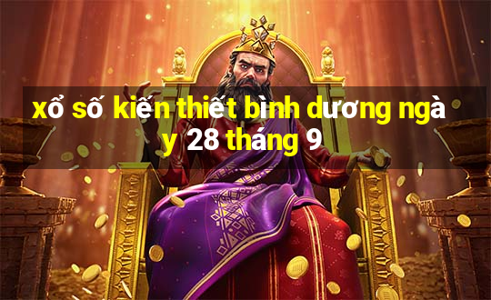 xổ số kiến thiết bình dương ngày 28 tháng 9