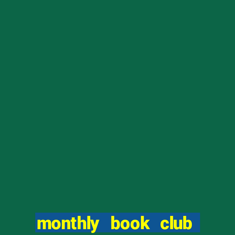 monthly book club for kids