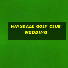 hinsdale golf club wedding