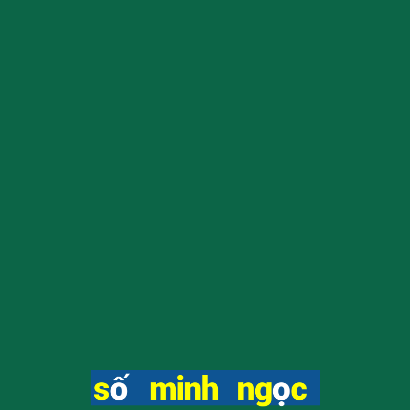 số minh ngọc xổ số miền nam