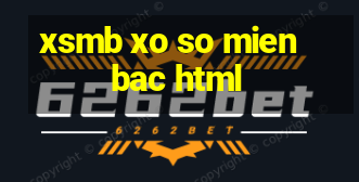 xsmb xo so mien bac html