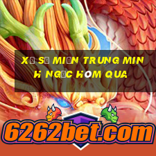 xổ số miền trung minh ngọc hôm qua