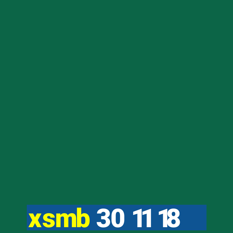 xsmb 30 11 18