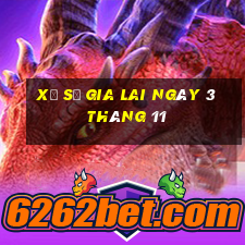 xổ số gia lai ngày 3 tháng 11