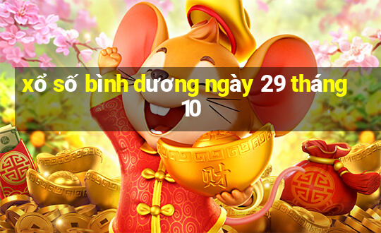 xổ số bình dương ngày 29 tháng 10