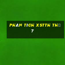 Phân tích XSTTH Thứ 7