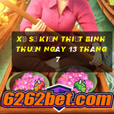 xổ số kiến thiết bình thuận ngày 13 tháng 7