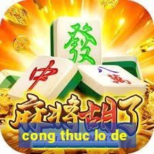 cong thuc lo de