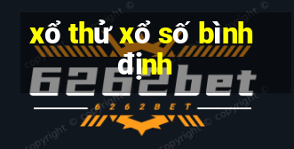 xổ thử xổ số bình định