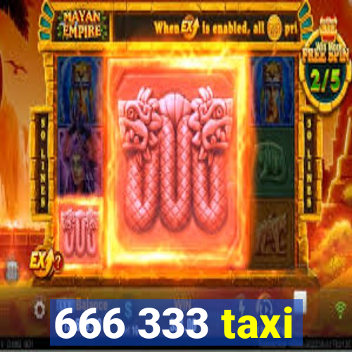 666 333 taxi