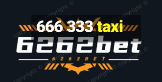 666 333 taxi