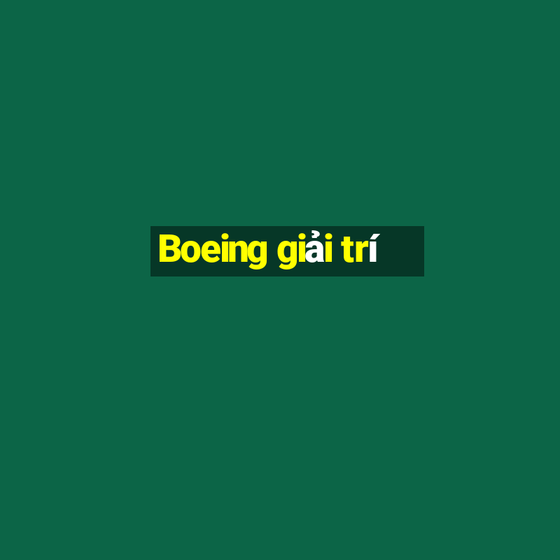 Boeing giải trí