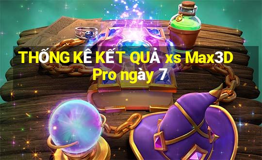 THỐNG KÊ KẾT QUẢ xs Max3D Pro ngày 7