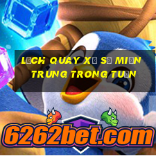 lịch quay xổ số miền trung trong tuần