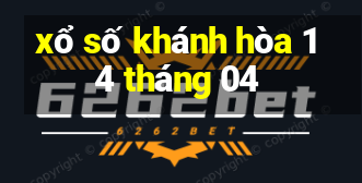 xổ số khánh hòa 14 tháng 04