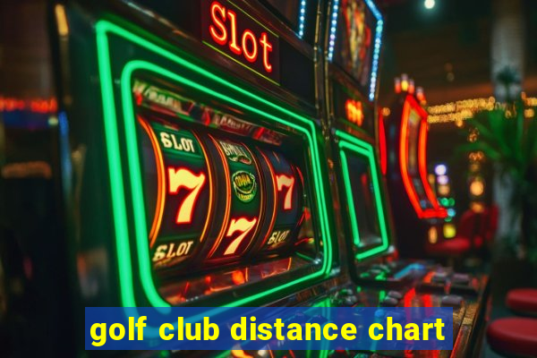 golf club distance chart