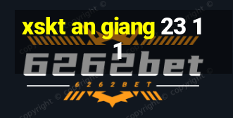 xskt an giang 23 11