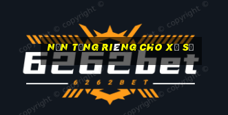 Nền tảng riêng cho xổ số