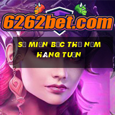 số miền bắc thứ năm hàng tuần