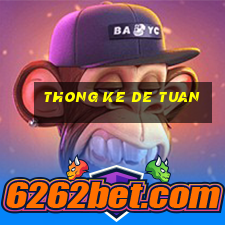 thong ke de tuan