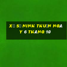 xổ số ninh thuận ngày 6 tháng 10