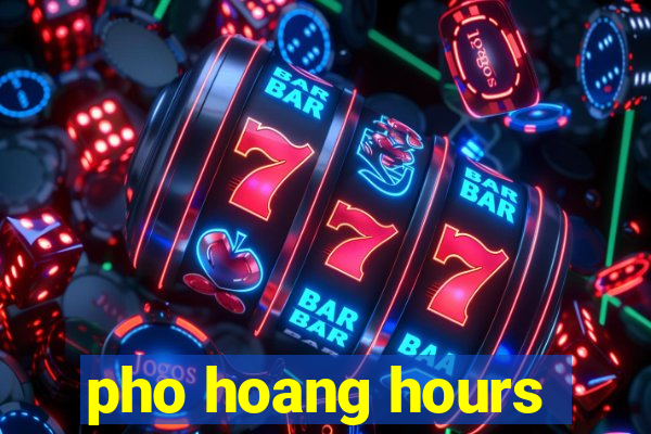 pho hoang hours