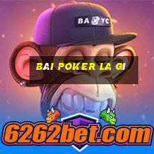 Bài poker la gì