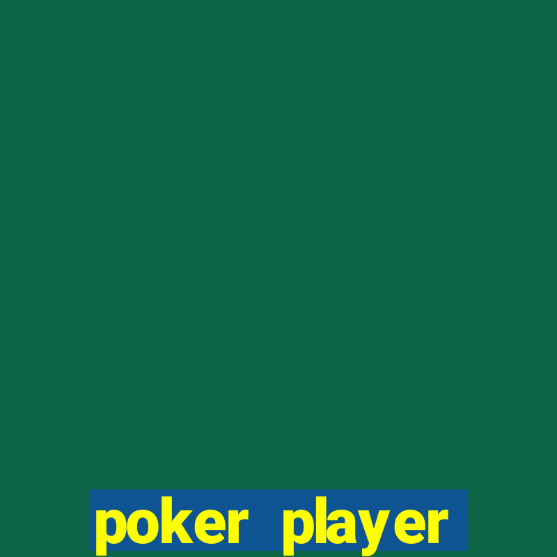 poker player meaning in english