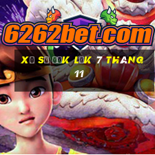 xổ số đắk lắk 7 tháng 11