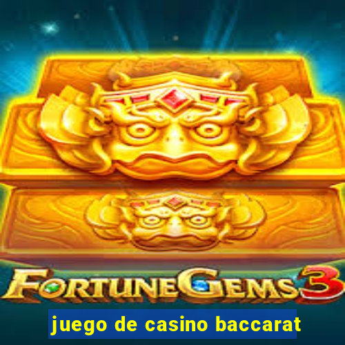 juego de casino baccarat