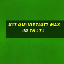 Kết quả vietlott Max 4D thứ tư