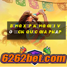 bảng xếp hạng giải vô địch quốc gia pháp