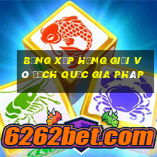 bảng xếp hạng giải vô địch quốc gia pháp