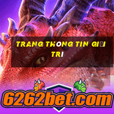 trang thông tin giải trí