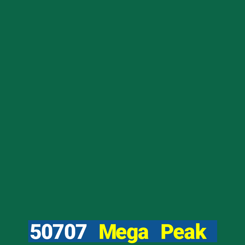 50707 Mega Peak Xổ số hạ cánh