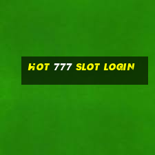 hot 777 slot login