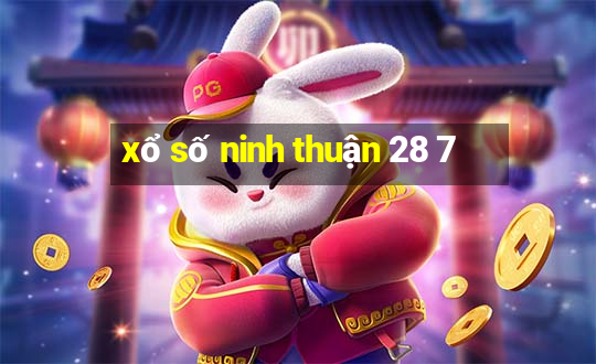 xổ số ninh thuận 28 7