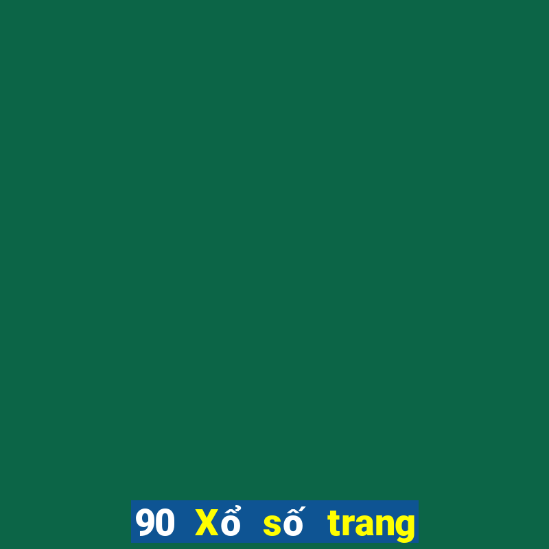 90 Xổ số trang wed một