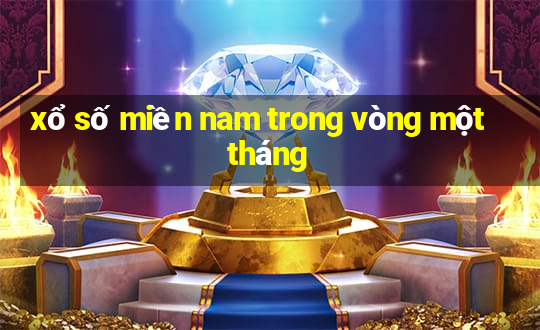 xổ số miền nam trong vòng một tháng