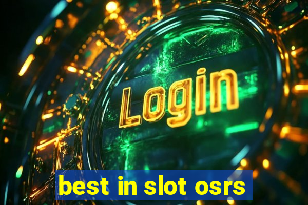 best in slot osrs