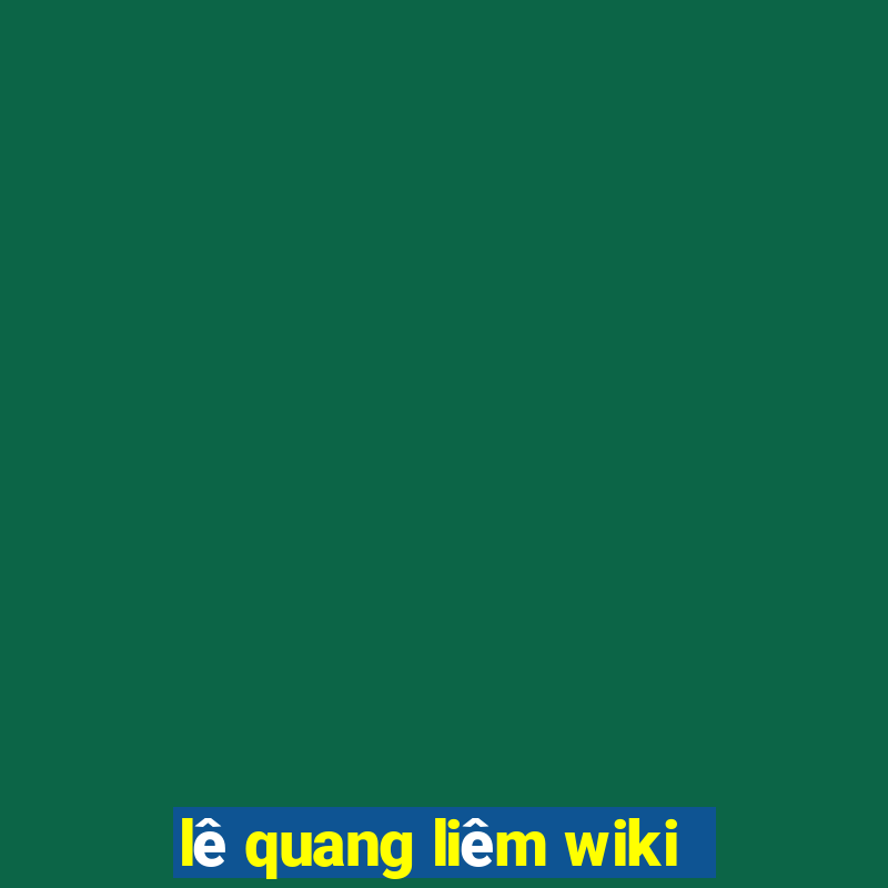 lê quang liêm wiki