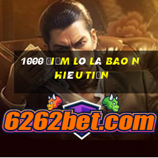 1000 điểm lô là bao nhiêu tiền