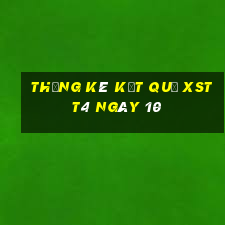 THỐNG KÊ KẾT QUẢ XSTT4 ngày 10