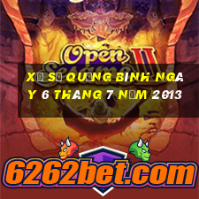 xổ số quảng bình ngày 6 tháng 7 năm 2013