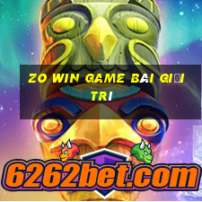 Zo Win Game Bài Giải Trí