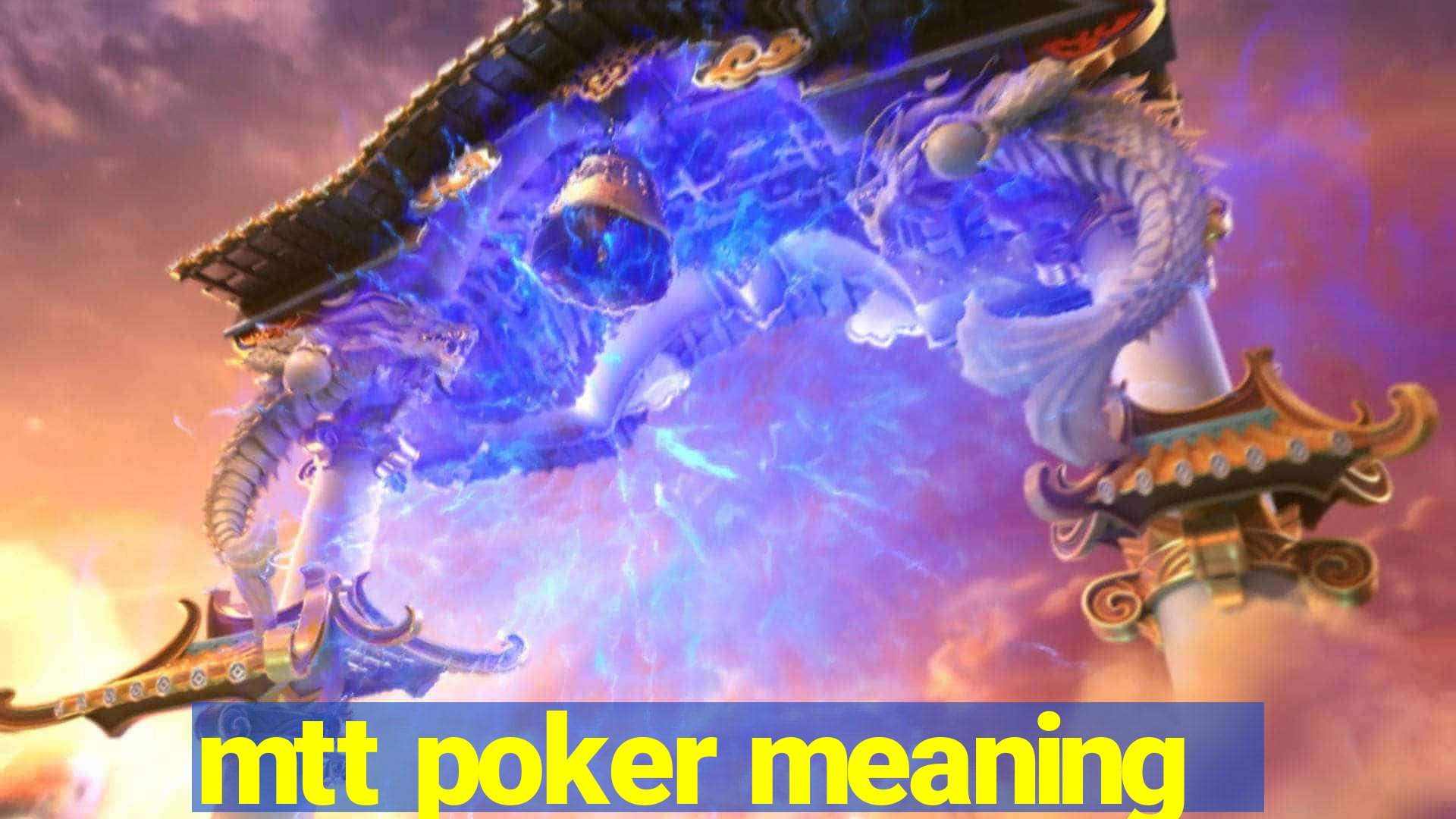 mtt poker meaning