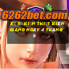 xổ số kiến thiết kiên giang ngày 4 tháng 9